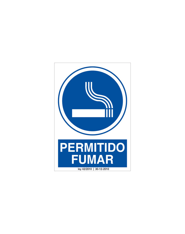 Aviso - Prohibido Fumar en esta Zona Vertical - Wall Sign